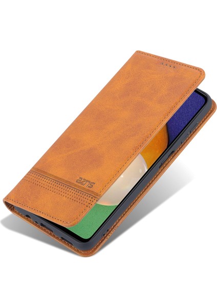 Samsung Galaxy A14 5g Cowhide Doku Stand Telefon Kılıfı Pu Deri Manyetik Auto-Emilmiş Folio Flip Cüzdan Kapağı (Yurt Dışından) indirimleri