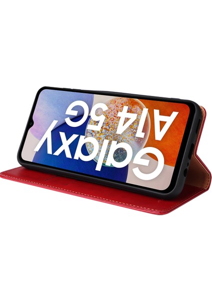 Samsung Galaxy A14 5g / A14 4g Pu Deri Cüzdan Telefon Kılıf Katlama Standı Standı Anti-Damla Kapağı (Yurt Dışından) modelleri