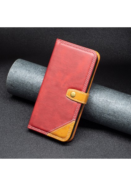 Samsung Galaxy A34 5g Pu Deri Stand Kart Yuvaları Kasa Stili 12 Çift Dikiş Çizgileri Renk Ekleme Flip Telefon Kapağı (Yurt Dışından) fırsatları