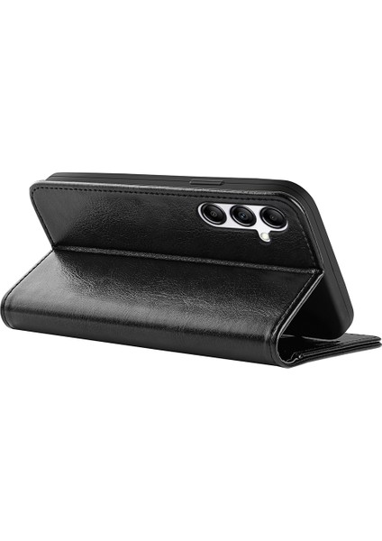 Samsung Galaxy A34 5g Çılgın At Doku Kılıfı Deri Cüzdan Stand Folio Flip Cover (Yurt Dışından) fırsatları
