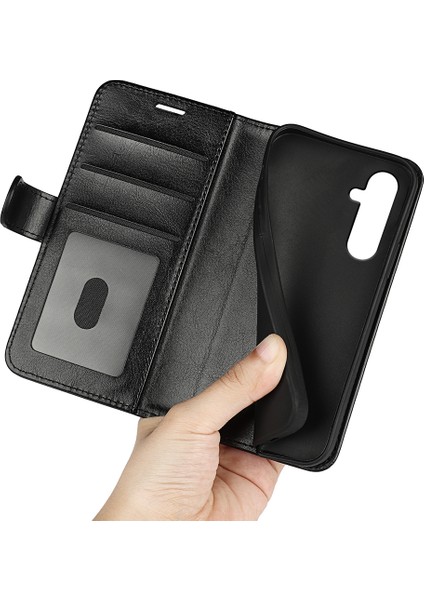 Samsung Galaxy A34 5g Çılgın At Doku Kılıfı Deri Cüzdan Stand Folio Flip Cover (Yurt Dışından) indirimleri