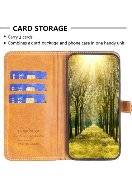 Samsung Galaxy A34 5g Pu Deri Stand Kart Yuvaları Kasa Stili 12 Çift Dikiş Çizgileri Renk Ekleme Flip Telefon Kapağı (Yurt Dışından) modelleri