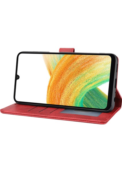 Samsung Galaxy A34 5g Yatay Hat Pu Deri Koruyucu Kılıf Stand Cüzdan Telefon Kapağı (Yurt Dışından) indirimleri