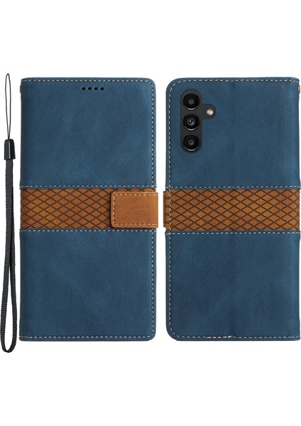 Samsung Galaxy A34 5g Manyetik Flip Telefon Kabuğu Izgara Ekleme Pu Deri Stand Cüzdan Telefon Kılıfı (Yurt Dışından) fiyatları