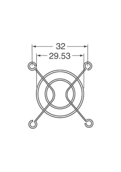 40X40MM Metal Fan Koruma Teli - Fan Muhafazası