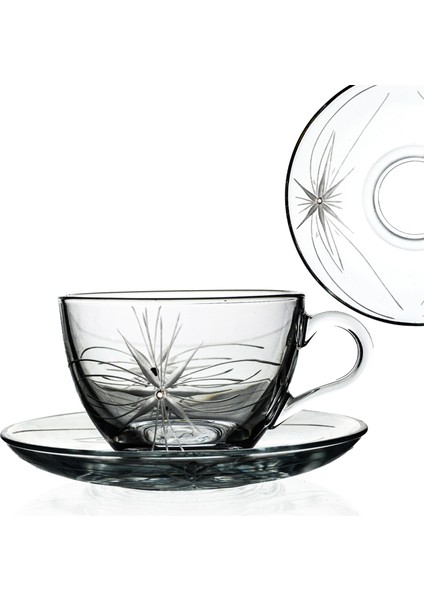 Basic Fincan Set 6 Kişilik 12 Parça 238cc Mira Desenli