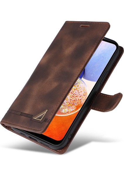 Samsung Galaxy A14 5g / 4g Cilt Deri Deri Cüzdan Telefon Kılıfı Flip Stand Anti-Drop Kapağı (Yurt Dışından) indirimleri