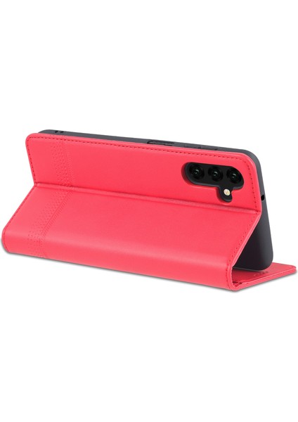 Samsung Galaxy A14 5g Cowhide Doku Stand Telefon Kılıfı Pu Deri Manyetik Auto-Emilmiş Folio Flip Cüzdan Kapağı (Yurt Dışından) fırsatları
