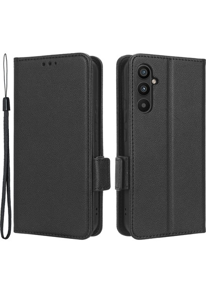 Samsung Galaxy A34 5g Cep Telefonu Kılıfı, Litchi Doku Şok Geçirmez Flip Deri Telefon Kapağı Cüzdan Standı ile (Yurt Dışından)