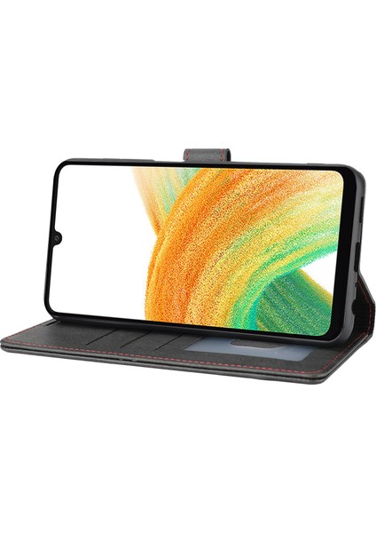 Samsung Galaxy A34 5g Yatay Hat Pu Deri Koruyucu Kılıf Stand Cüzdan Telefon Kapağı (Yurt Dışından) indirimleri