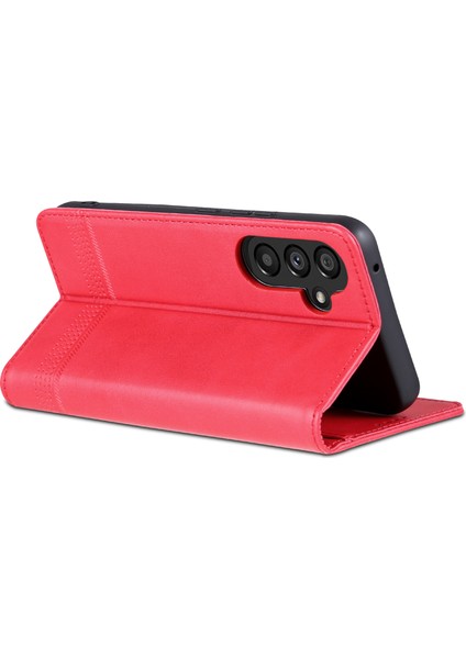 Samsung Galaxy A34 5g Anti-Drop Cowhide Doku Telefon Kılıfı Stand Cüzdan Pu Deri Manyetik Otomatik Absorbed Koruyucu Folio Flip Telefon Kapağı (Yurt Dışından) modelleri
