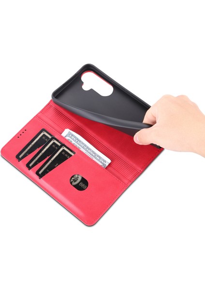 Samsung Galaxy A34 5g Anti-Drop Cowhide Doku Telefon Kılıfı Stand Cüzdan Pu Deri Manyetik Otomatik Absorbed Koruyucu Folio Flip Telefon Kapağı (Yurt Dışından) fırsatları