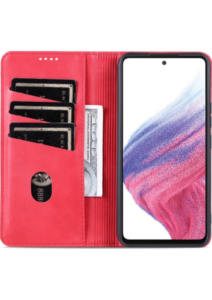Samsung Galaxy A34 5g Anti-Drop Cowhide Doku Telefon Kılıfı Stand Cüzdan Pu Deri Manyetik Otomatik Absorbed Koruyucu Folio Flip Telefon Kapağı (Yurt Dışından) indirimleri