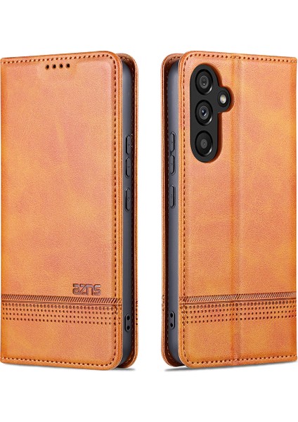 Samsung Galaxy A34 5g Anti-Drop Cowhide Doku Telefon Kılıfı Stand Cüzdan Pu Deri Manyetik Otomatik Absorbed Koruyucu Folio Flip Telefon Kapağı (Yurt Dışından) fiyatları