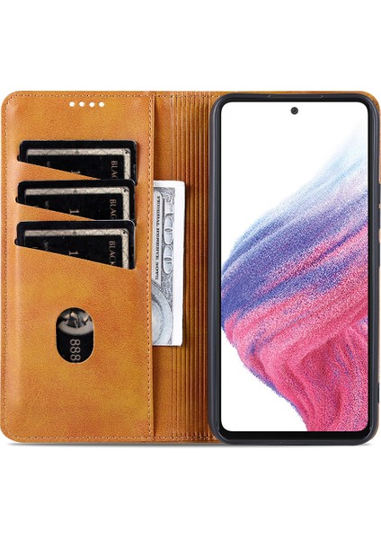 Samsung Galaxy A34 5g Anti-Drop Cowhide Doku Telefon Kılıfı Stand Cüzdan Pu Deri Manyetik Otomatik Absorbed Koruyucu Folio Flip Telefon Kapağı (Yurt Dışından) indirimleri