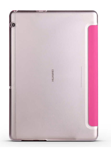 Huawei T5 10 Inc Kılıf Arkası Silikon Pu Deri 360 Koruma (Sc.)