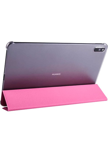 Huawei Matepad 11 (2021) Kılıf Arkası Silikon Pu Deri 360 Koruma (Sc.)