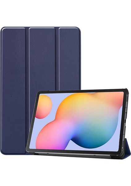 Lenovo Tab M10 Plus TB-125F - TB-128F 3. Jenerasyon Kılıf Arkası Silikon Pu Deri 360 Koruma (Sc.)