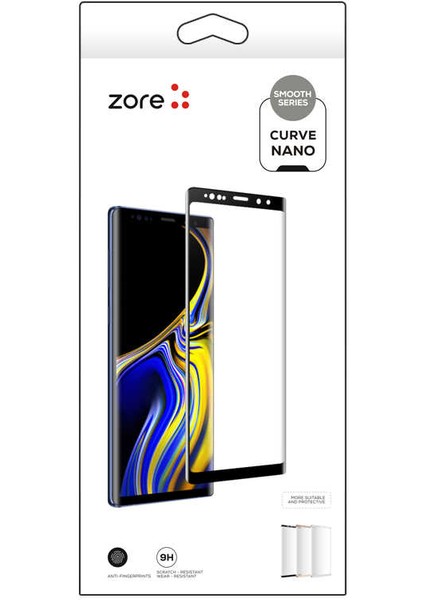 Samsung Galaxy Note 9 Ekran Koruyucu Tam Kaplayan Eğimli Kavisli 9h Nano (Curve)