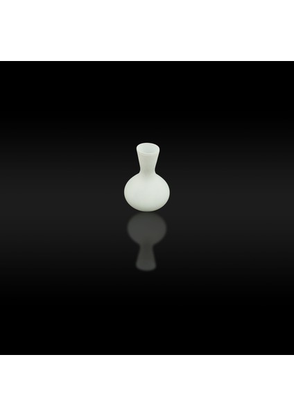 . Avize Lamba Camı. Beyaz Renkli. (Alt Çap: 8.00cm-h:18.00cm)