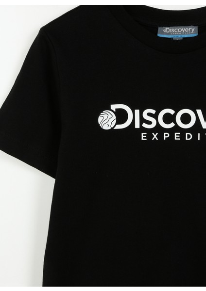 Baskılı Siyah Erkek Çocuk T-Shirt ROGERS BOY modelleri