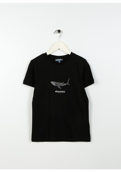 Baskılı Siyah Erkek T-Shirt MERCAN BOY fiyatları