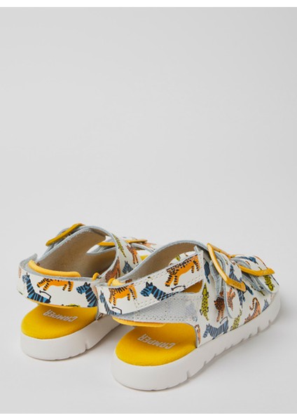 Çok Renkli Kız Çocuk Sandalet K800429-013-2 Oruga Sandal Kids