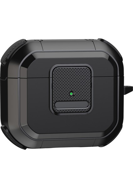 Apple Pods Için Koruyucu Kılıf 3 Vaka Tws Kulakbuds Tpu Pc Kapağı Kilitli Carabiner (Yurt Dışından)