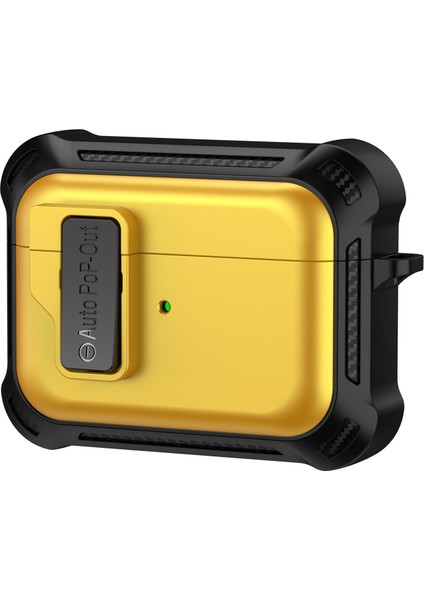 Apple Pods Pro Bluetooth Kulaklık Önleme Önleyici Kapak Tpu+Pc Koruyucu Kılıfı Baskın Toka ile (Yurt Dışından)