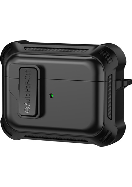 Apple Pods Pro Bluetooth Kulaklık Önleme Önleyici Kapak Tpu+Pc Koruyucu Kılıfı Baskın Toka ile (Yurt Dışından)