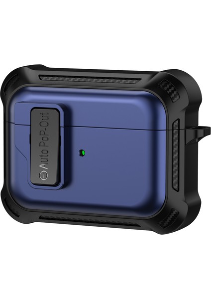 Apple Pods Pro Bluetooth Kulaklık Önleme Önleyici Kapak Tpu+Pc Koruyucu Kılıfı Baskın Toka ile (Yurt Dışından)