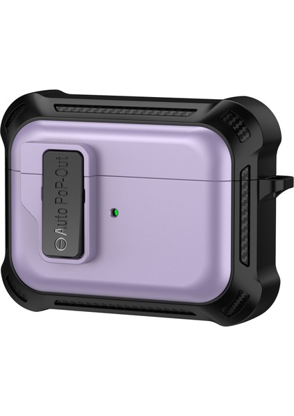 Apple Pods Pro Bluetooth Kulaklık Önleme Önleyici Kapak Tpu+Pc Koruyucu Kılıfı Baskın Toka ile (Yurt Dışından)
