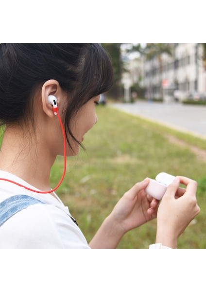 Apple Pods Pro 2 Için 6 In-1 In-1 Silikon Koruyucu Kapak + Ön Kaygı Önleyici Halat + Depolama Kılıfı + Fırça + Saat Bant Kulak Tutucu (Yurt Dışından) modelleri