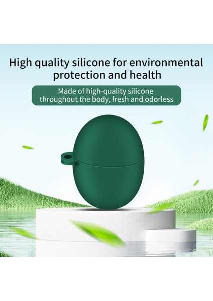Huawei Freebuds Silikon Kılıf 5 Koruyucu Kapak Anti-Fall Bluetooth Kulaklık Koruyucusu Kanca ile (Yurt Dışından)
