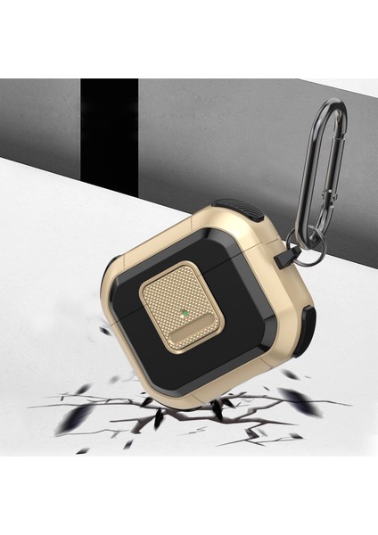 Apple Pods Için Koruyucu Kılıf 3 Vaka Tws Kulakbuds Tpu Pc Kapağı Kilitli Carabiner (Yurt Dışından)