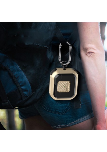 Apple Pods Için Koruyucu Kılıf 3 Vaka Tws Kulakbuds Tpu Pc Kapağı Kilitli Carabiner (Yurt Dışından)
