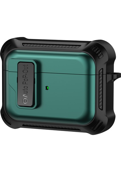 Apple Pods Pro Bluetooth Kulaklık Önleme Önleyici Kapak Tpu+Pc Koruyucu Kılıfı Baskın Toka ile (Yurt Dışından)