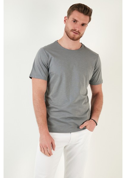 Pamuklu Slim Fit Bisiklet Yaka T Shirt Erkek T Shirt 59020001 modelleri