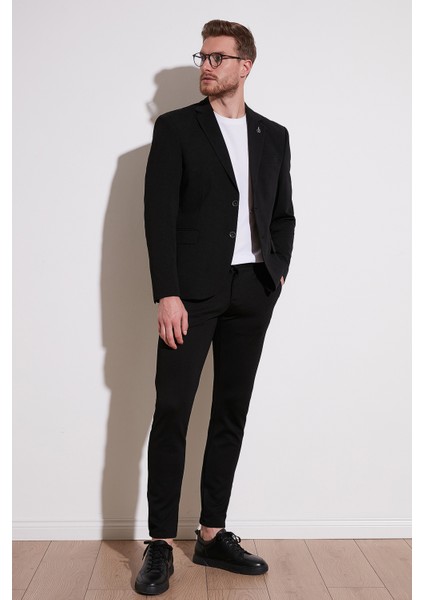 Regular Fit 6 Drop Çift Yırtmaçlı Blazer Ceket Erkek Ceket Baselna