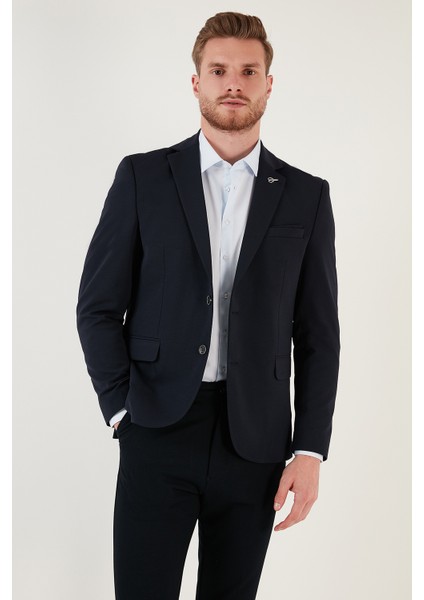 Regular Fit 6 Drop Çift Yırtmaçlı Blazer Ceket Erkek Ceket Baselna