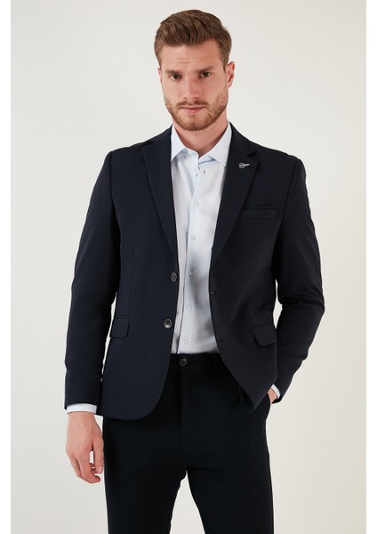 Regular Fit 6 Drop Çift Yırtmaçlı Blazer Ceket Erkek Ceket Baselna