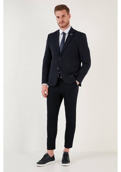 Regular Fit 6 Drop Çift Yırtmaçlı Blazer Ceket Erkek Ceket Baselna