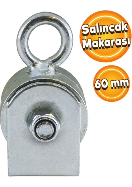 Salıncak Makarası Çelik 60 mm