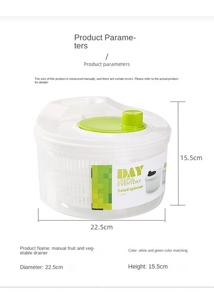 Salata Kurutucusumarul Yıkayıcı-Kurutucusüzgeçkızartıcısüzgeççamaşır Kurutucusumutfak Gereçleriyapraklı Sebzeler Için Süzgeç (Yurt Dışından) indirimleri
