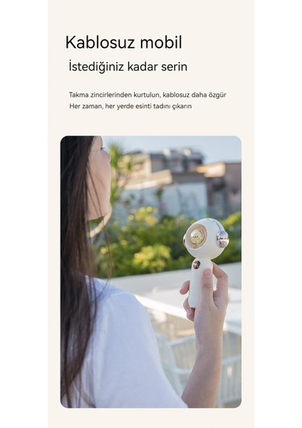 USB Mini El Fanı - Beyaz (Yurt Dışından) indirimleri