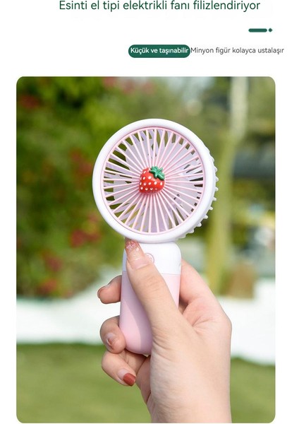 USB Mini El Fanı - Sarı (Yurt Dışından)
