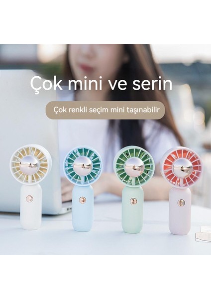 USB Mini El Fanı - Mavi (Yurt Dışından)