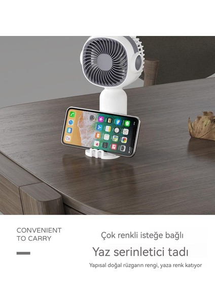 USB Mini El Fanı - Beyaz (Yurt Dışından)