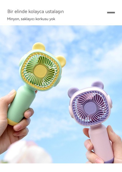 USB Mini El Fanı - Mavi (Yurt Dışından) fiyatları