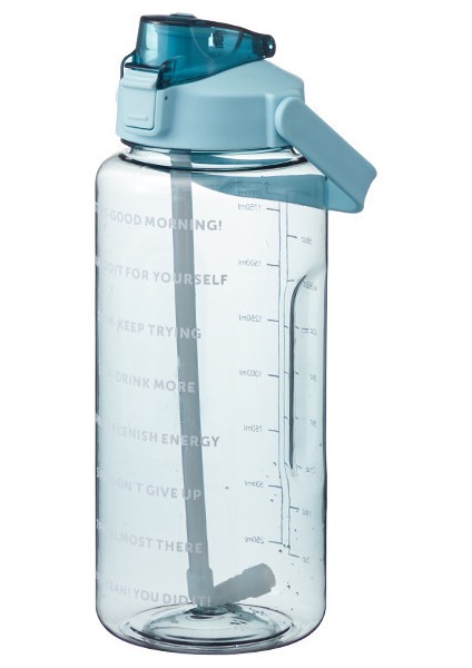 2000ML Taşınabilir Su Matarası - Yeşil (Yurt Dışından)